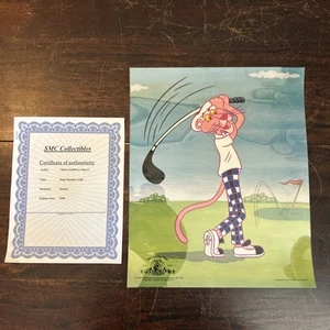 Pink Panther Golfing Ltd. Ed. Sericel MGM United Artists Corporation W/ COA - Picture 1 of 8