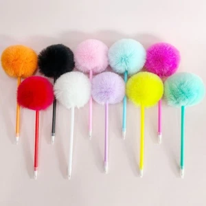 Furry Ballpoint Pen Funny Writing Tool 0.7mm Refillable for Noting Writing - Bild 1 von 16
