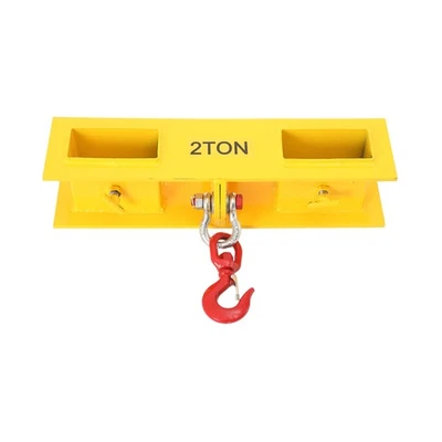 2T Forklift Lifting Hook Attachment Tine Hook Mobile Crane Telehandler Crane Jib - Image 1 of 4