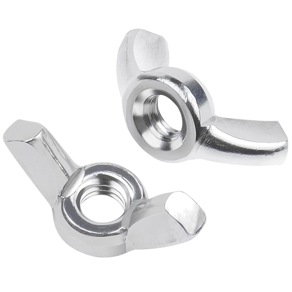 Edelstahl Flügelmutter M8 20 Stück Schrauben Muttern rostfrei für Garten Möbel - Bild 1 von 2