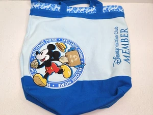 Disney Vacation Club Member blau Canvas Beuteltasche Tasche Mickey Mouse Willkommen Zuhause - Bild 1 von 13