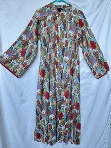 Bata Natori Kaftan M Dinastía Asiática Gente Sedosa Artística Colorida Larga Suelta Calce - Imagen 1 de 5