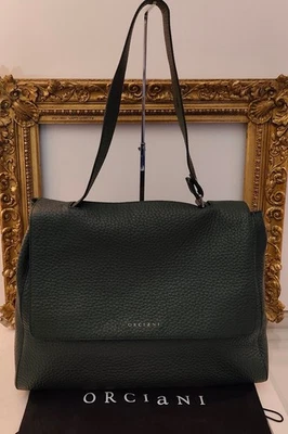 ORCIANI SVEVA Soft Large Forest Green Leather - Image 1 of 4