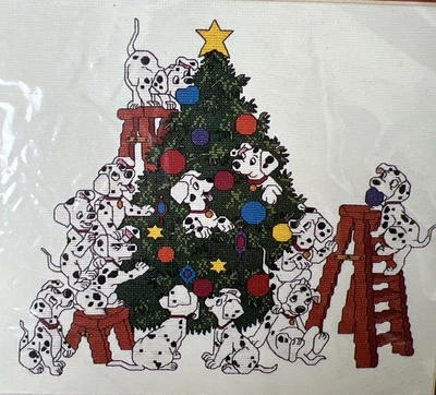 Kit de punto de cruz vintage The Disney Catalog 101 Dalmations Navidad #14133 Foto 1 de 4