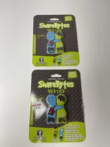 New 4GB USB ShareBytes Flash Drives -Elec 6 Pack 12GB TOTAL - Picture 1 of 4