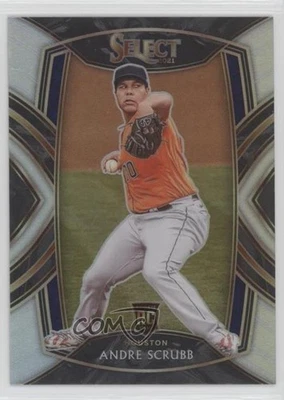 2021 Panini Select Diamond Level Holo Prizm Andre Scrubb #217 Rookie RC - Image 1 of 2