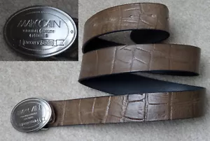 Marc Cain Gürtel N6 NP119€ Braun Leder mit Prägung MC-Logo-Schließe Neuw. TOP - Bild 1 von 8