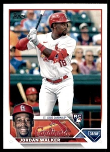 Novato Jordan Walker de béisbol Topps #344 2023 - Imagen 1 de 2
