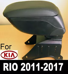 Compartimento de almacenamiento específico para consola central reposabrazos de cuero para Kia Rio 2011-17 - Imagen 1 de 5