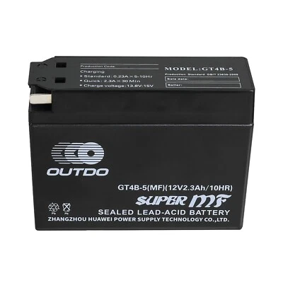 GT4B-5(MF) YT4B-BS 12V 2.3Ah Battery for Motorcycle Yamaha TTR50E Suzuki DR-Z70 Foto 1 de 4