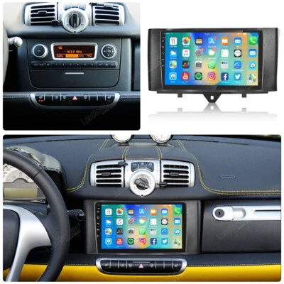 Rádio estéreo GPS navegação Wi-Fi 32G para Benz Smart Fortwo 2011-2015 Android 13.0 carro - Imagem 1 de 4