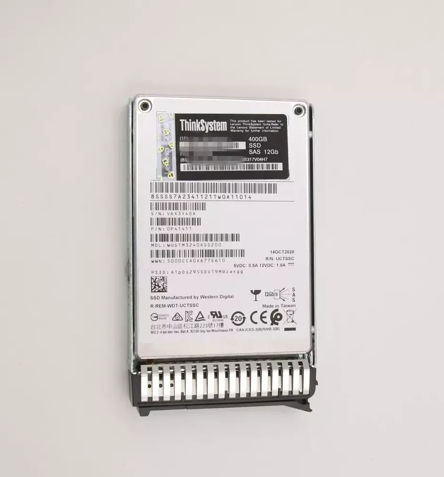 NEW Lenovo / IBM System X 01GV711 01GV712 01GV715 400GB 2.5" SAS 12G Server SSD - Image 1 of 4