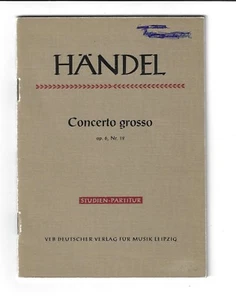 Händel * Concerto grosso op. 6 Nr. 12 *  Studien-Partitur - Bild 1 von 2