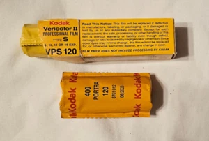 KODAK Vericolor II Professional Film VPS 120 & Kodak 400 Portra 120 Film Sealed - Picture 1 of 2