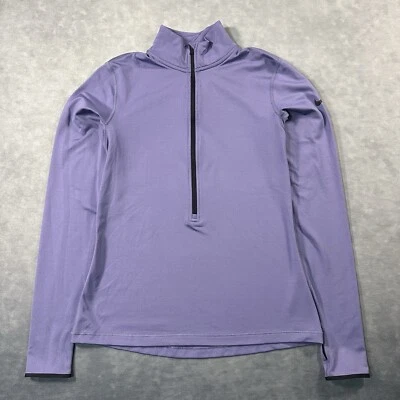 Nike Pullover Mujer Mediano Dri Fit Ropa Activa 1/2 Cremallera Agujeros para Pulgar Correr Gimnasio Foto 1 de 4