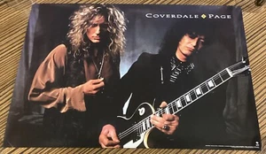 Póster promocional David COVERDALE, Jimmy PAGE MUSIC STORE (24x17) (Geffen, 1993) - Imagen 1 de 6