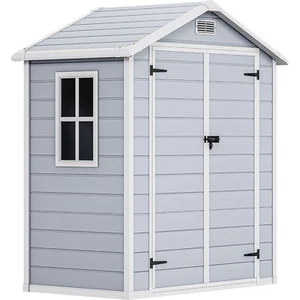 Outdoor Storage Shed 6.2' x 3.4' Garden Shed with Lockable Doors Vent and Window - Picture 1 of 8