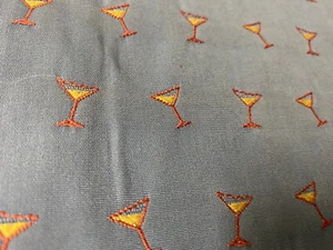 Martini Glass Fabric Drapery Upholstery - Picture 1 of 3