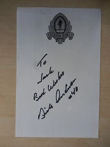 Dick Anderson Autographed 5 1/2" X 8 1/2" Legends Bowl I Stationary - Picture 1 of 2