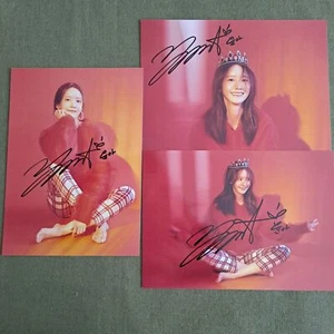 SNSD YOONA Autographed Signed Photo Autographs K-POP 5*7 2022 - Picture 1 of 8