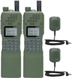 2 Stück Baofeng AR-152 15 Watt UKW/UHF FM Taktisches Zwei Wege Radio Walkie Talkie & Mikrofon - Bild 1 von 10