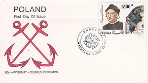1992 500° ANNIVERSARIO DELL'ESPLORAZIONE DI CRISTOFORO COLOMBO FDC - POLONIA - Foto 1 di 1
