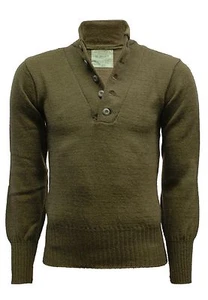 Army Wool Jumper Original US Camping Work Fishing Pullover Winter Sweater Top - Picture 1 of 6