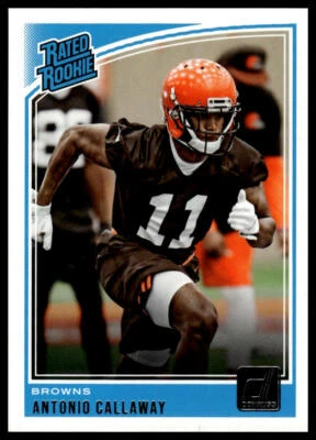 2018 Donruss Rated Rookie #341 Antonio Callaway Cleveland Browns - Image 1 of 2