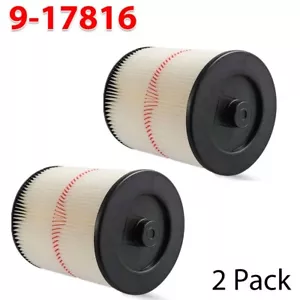 Repuesto de filtro 17816 2 piezas para aspiradora de tienda Craftsman para aspiradora en seco húmedo lavable - Imagen 1 de 12