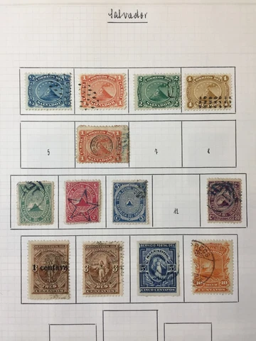 El Salvador 1867/96 Used (Apx 100+Items) AB2783 Cover