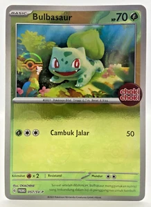 Pokémon Especial Indonesia Balbasaur Promo 057/SV-P Choki Choki Holo Sello Raro  - Imagen 1 de 5