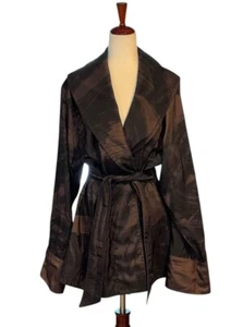 Mycra Pac Donatella womans reversible raincoat jacket Size 2 M/L USA - Picture 1 of 15