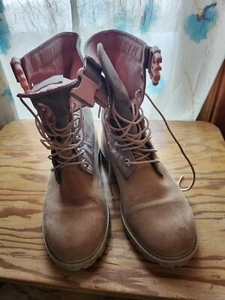 Timberland 6 Inch Premium Girls Size 6.5Y/8 Womens Outdoor Boots A1U5W GUC Pink - Picture 1 of 9