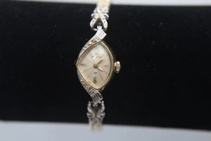 Bulova 23 10k Rolled Gold Damen NOT WORKING Stretchband Z12274 Bin 9a " - Bild 1 von 6