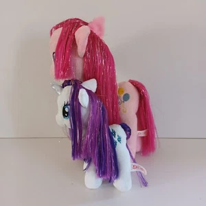 Ty My Little Pony 11"" Pinkie Pie 2017 & 7"" unicorno rarità 2015 peluche morbido giocattolo - Foto 1 di 12
