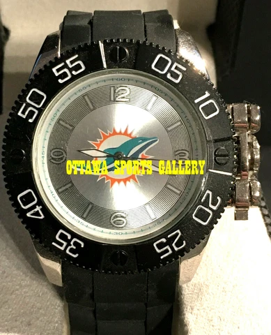 GAME TIME LICENSED NFL "BEAST" QUARTZ WATCH  • MIAMI DOLPHINS (M12) Cover