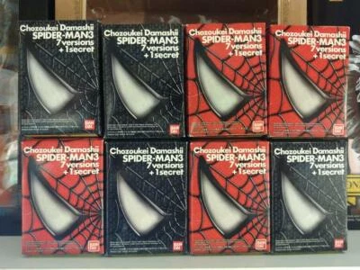 JUEGO DE 3 BANDAI CHOZOUKEI DAMASHII SPIDER MAN CON ALMA SECRETA DE HIPERFIGURACIÓN Foto 1 de 4