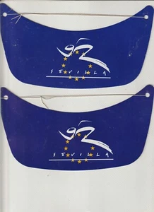 Spain Expo 92 Seville 2 Visors with Expo Advertising (GK-83) - Picture 1 of 1