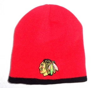 Chicago Blackhawks Hockey Toddler Red Beanie Stocking Cap Hat - Picture 1 of 1