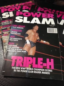 Revista WWE Power Slam # 67 TRIPLE H WWF revista de lucha libre + póster - Imagen 1 de 3