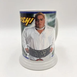 Vintage Rikishi  Danbury Mint Collector Stein Mug 2001 WWE WWF Wrestling 16oz - Picture 1 of 8
