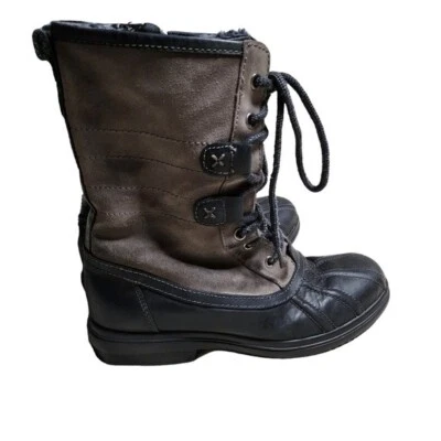 Botas Clarks Artesanales Para Mujer Cuero Lana Invierno Pato Nieve Talla 8M Foto 1 de 4