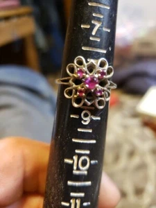 Avon Ring Sterlingsilber vergoldet rosa Topas - Bild 1 von 3