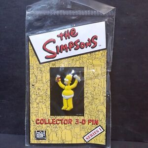 The Simpsons Collector 3-D Pin Series 1 Homer w/ Duff & Remote E