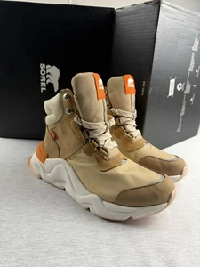 NIB Sorel Women's Kinetic Renegade Conquest Booties, Tawny Buff Canoe, Size 8 - Picture 1 of 4