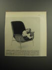 1957 Herman Miller chaise longue à dossier haut par George Nelson publicité