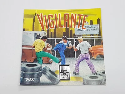 Vigilante *FRENCH* Canada Authentic Original TurboGrafx-16 NEC Manual Only - Image 1 of 4