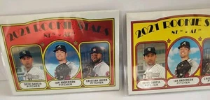 2021 Topps Heritage Chrome 396/999 Rookie Stars Garcia Anderson Javier #320 + 1 - Picture 1 of 10