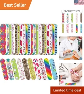 100 Double-Sided Emery Boards - Professional Grade Nail Files for Home & Salon - Picture 1 of 8