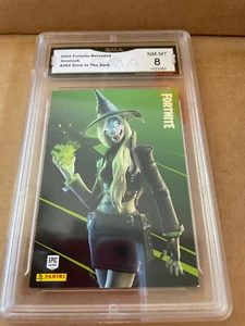 HEMLOCK 2020 PANINI FORTNITE RELOADED EPIC GLOW IN THE DARK # 263 GRADED 8 L@@@K - Picture 1 of 2